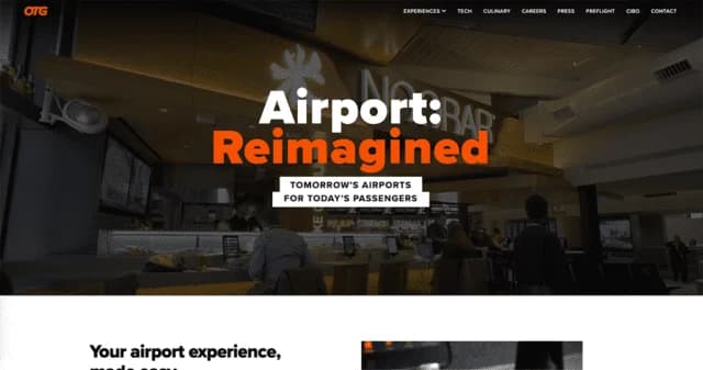 Airport Experience website preview